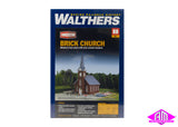 933-3496 - Brick Church Kit (HO Scale)