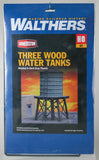 933-3507 - Wooden Water Tank - 3pc (HO Scale)