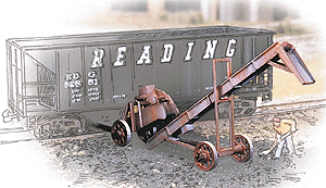 933-3520 - Old-Time Coal Conveyor Kit - 3pc (HO Scale)