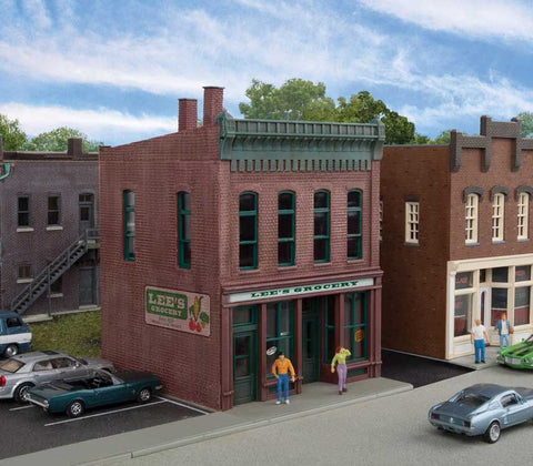933-3666 - Lee's Grocery Store Kit (HO Scale)