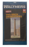 933-3728 - Smokestack 1pc Brick 2 Pack (HO Scale)
