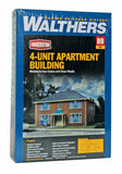 933-3781 - Four-Unit Brick Apartment Building Kit (HO Scale)