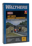 933-3800 - Highway Underpass Art Deco Kit (N Scale)