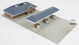 933-3885 - Modern Gas Station Kit (N Scale)