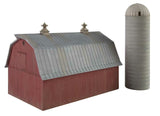 933-3892 - Meadowhead Barn and Silo Kit (N Scale)
