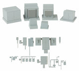 933-4075 - Modern Industrial Park Series - Modern Electrical Gear (HO Scale)