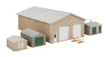 933-4125 - Pole Barn and Sheds Kit (HO Scale)