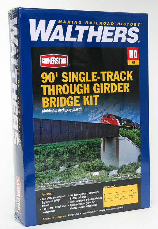 933-4500  -  Sngl-Trk Thru Grd Brg 30' - HO Scale main image 1