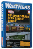 933-4505 - Single-Track Railroad Deck Girder Bridge Kit - 30' - Standard Level (HO Scale)