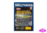 933-4520 - Single Track Pratt Deck Truss Railroad Bridge Kit (HO Scale)