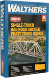 933-4521 - Arched Pratt Truss Railroad Bridge Kit (HO Scale)