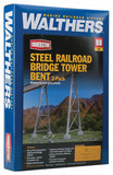 933-4555 - Steel Railroad Bridge Tower Bent Kit - 2 Pack (HO Scale)