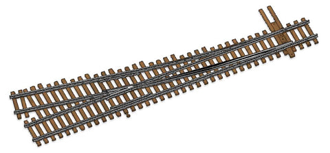 948-10014 - Number 4 Turnout - Right Hand - Nickel Silver - DCC Friendly (Code 100) (HO Scale)