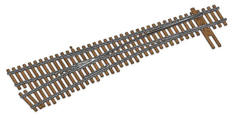 948-83017 - Number 6 Turnout - Left Hand - Nickel Silver - DCC Friendly (Code 83) (HO Scale)