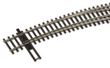 948-83062 - Code 83 - Nickel Silver DCC-Friendly Curved Turnout - 20 and 24" Radii - Right Hand (HO Scale)