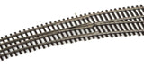 948-83064 - Code 83 - Nickel Silver DCC-Friendly Curved Turnout - 24 and 28" Radii - Right Hand (HO Scale)