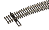 948-83064 - Code 83 - Nickel Silver DCC-Friendly Curved Turnout - 24 and 28" Radii - Right Hand (HO Scale)