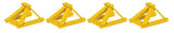 948-83108 - Assembled Track Bumpers Yellow (4pk) (HO Scale)
