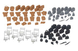 949-4142 - Suitcases, Packs and Baggage Trolleys (HO Scale)