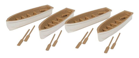 949-4163 - Row Boats 4pc (HO Scale)