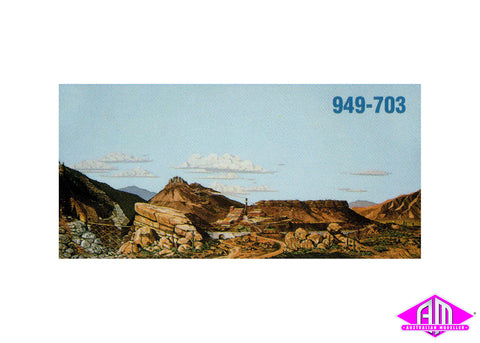 949-703 - Background Scene "Mountain To Desert" (HO Scale)