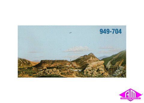 949-704 - Background Scene "Desert to Mountain" (HO Scale)