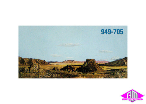 949-705 - Background Scene "Drywash Desert" (HO Scale)