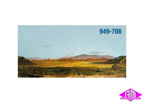 949-706 - Background Scene "Saguaro Desert" (HO Scale)