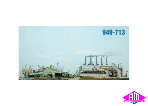949-713 - Background Scene "The Docks" (HO Scale)
