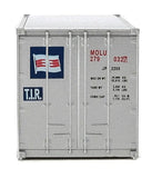 949-8014 - 20' Container With Flat Panel - Mitsui O.S.K. Lines (HO Scale)