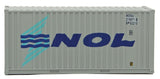 949-8015 - 20' Container With Flat Panel - NOL (HO Scale)