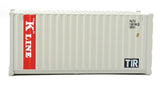 949-8065 - 20' Container Fully Corrugated - K Line (HO Scale)