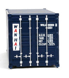 949-8066 - 20' Container Fully Corrugated - Wan Hai (HO Scale)