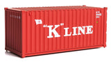 949-8073 - 20' Corrugated Container - K-Line (HO Scale)