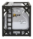 949-8102 - 20' Tank Container - K&W Alaska (Pre-Painted, Unassembled Kit) (HO Scale)