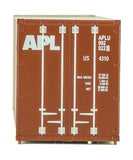 949-8213 - 40' Hi-Cube Corrugated Container - APL (HO Scale)