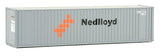 949-8219 - 40' High-Cube Corrugated Container Nedlloyd (HO Scale)