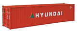 949-8253 - 40' Hi-Cube Corrugated Container - Hyundai (HO Scale)