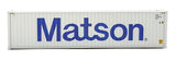 949-8263 - 40' Hi-Cube Corrugated Container - Matson (HO Scale)