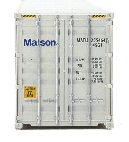 949-8263 - 40' Hi-Cube Corrugated Container - Matson (HO Scale ...