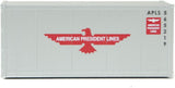 949-8651 - 20' Sooth Side Container American President Lines (HO Scale)