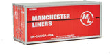 949-8656 - 20' Sooth Side Container Manchester Lines (HO Scale)