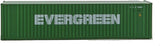 949-8802 - 40' High-Cube Container Evergreen (N Scale)