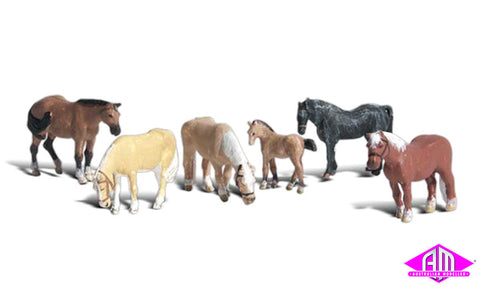 A1862 - Scenic Accents - Farm Horses (HO Scale)