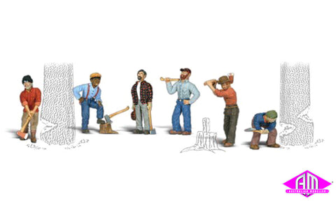 A1876 - Scenic Accents - Lumberjacks (HO Scale)