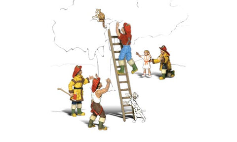 A1882 - Firemen To The Rescue (HO Scale)