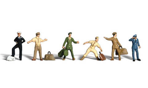 A1892 - Scenic Accents - Uniformed Travelers (HO Scale)