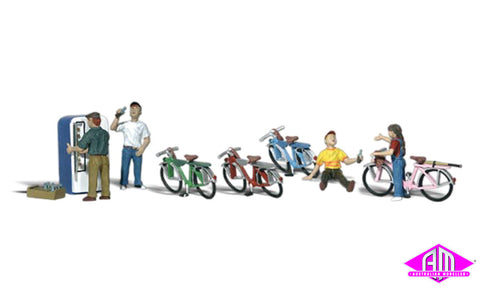 A1904 - Scenic Accents - Bicycle Buddies (HO Scale)