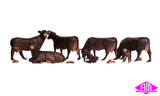 A1955 - Scenic Accents - Black Angus Cows (HO Scale)