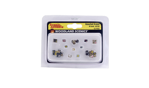 Woodland Scenics N – Assortimento Di Casse In Miniatura Per Diorami E Treni Modellistici